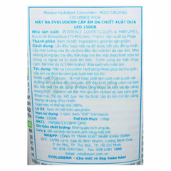 Mặt nạ Evoluderm chiết xuất Dưa Leo dưỡng ẩm da 150g