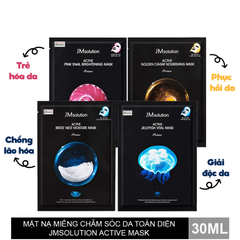 Mặt nạ JMsolution tổ yến dưỡng ẩm/trứng cá tầm phục hồi/sứa biển cấp ẩm/ốc sên hồng dưỡng sáng/tôm ngăn ngừa lão hóa 30m