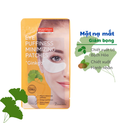 Mặt nạ mắt Purederm chiết xuất bạch quả giảm sưng bọng mắt 4 miếng