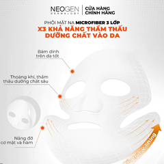 Mặt nạ Neogen Dermalogy 22% Vita C dưỡng sáng, mờ thâm 28g.
