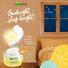 Mặt nạ ngủ Garnier tinh chất sữa chua sáng da ban đêm 50ml