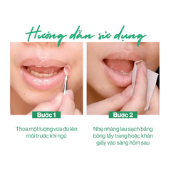 Mặt nạ ngủ môi Gilaa trẻ hóa thuần chay 10ml