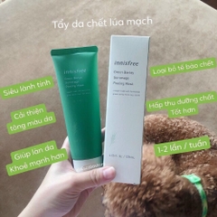 Mặt nạ tẩy tế bào chết innisfree từ Lúa Mạch Xanh 120ml