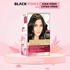 Màu nhuộm L'Oreal dưỡng tóc phủ bạc - nâu đen tự nhiên/đen tự nhiên/nâu tự nhiên/nâu socola 172ml