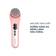 Máy đẩy tinh chất Halio dưỡng sáng nóng lạnh - màu trắng/màu hồng