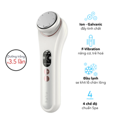 Máy đẩy tinh chất Halio dưỡng sáng nóng lạnh - màu trắng/màu hồng