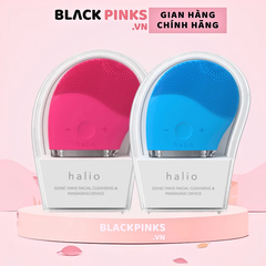 Máy rửa mặt Halio dành cho mọi loại da - màu xanh da trời/màu hồng đậm