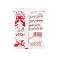 Mì Miliket Hai Tôm giấy trắng gói 75g
