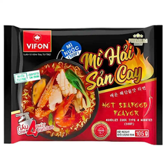 Mì nước Vifon vị bò cay/hải sản cay/bò kim chi cay gói 105g