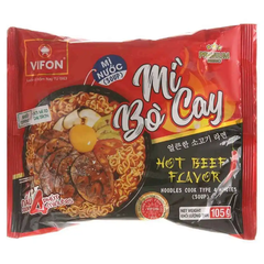 Mì nước Vifon vị bò cay/hải sản cay/bò kim chi cay gói 105g