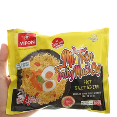 Mì trộn trứng muối cay/tương đen Vifon gói 105g/110g