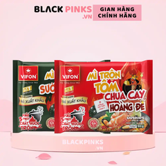 Mì trộn xuất khẩu Vifon vị tôm chua cay hoàng đế/sườn heo nướng Bali gói 180g