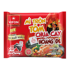 Mì trộn xuất khẩu Vifon vị tôm chua cay hoàng đế/sườn heo nướng Bali gói 180g