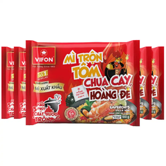 Mì trộn xuất khẩu Vifon vị tôm chua cay hoàng đế/sườn heo nướng Bali gói 180g