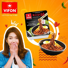 Mì xào tương đen Vifon khay 90g [gói sốt tương đen 25g]