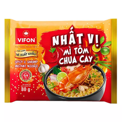 Mì xuất khẩu Nhất Vị Vifon vị tôm chua cay/gà phô mai gói 80g