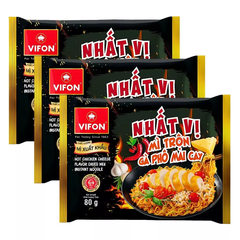 Mì xuất khẩu Nhất Vị Vifon vị tôm chua cay/gà phô mai gói 80g
