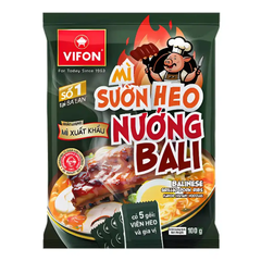 Mì xuất khẩu Vifon vị sườn heo nướng Bali/tôm chua cay hoàng đế gói 100g
