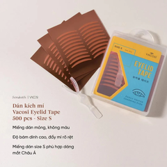 Miếng dán kích mí Vacosi hộp vuông size S 500 miếng