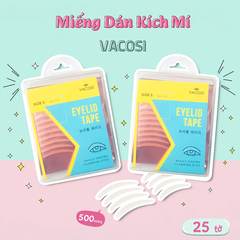 Miếng dán kích mí Vacosi hộp vuông size S 500 miếng