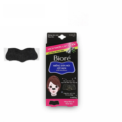 Miếng dán mũi lột mụn Bioré than hoạt tính (4 miếng)
