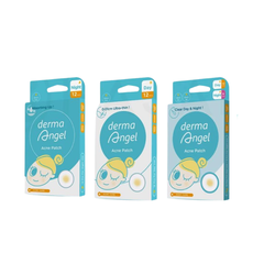 Miếng dán mụn Derma Angel dùng cho ngày & đêm 18 miếng và ngày/dêm 12 miếng