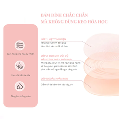 Miếng dán ngực Sbeauty silicon từ tính không keo