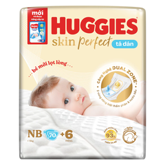 Miếng lót/tã dán/quần Huggies Skin Perfect size NB1108/NB260/NB70/S54/S80/M49/M76/M70/L60/XL52/XXL48