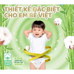 Miếng lót/tã dán/tã quần Molfix thiên nhiên size NB190/NB260/NB70/S/M/L/XL/XXL/XXXL cho bé từ dưới 1 tháng - 35kg