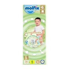 Miếng lót/tã dán/tã quần Molfix thiên nhiên size NB190/NB260/NB70/S/M/L/XL/XXL/XXXL cho bé từ dưới 1 tháng - 35kg