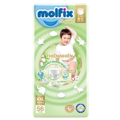 Miếng lót/tã dán/tã quần Molfix thiên nhiên size NB190/NB260/NB70/S/M/L/XL/XXL/XXXL cho bé từ dưới 1 tháng - 35kg
