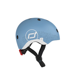 Mũ đội đầu phản quang cho bé Scoot and Ride Steel/Rose/Forest/Ash size XXS