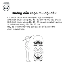 Mũ đội đầu phản quang cho bé Scoot and Ride Steel/Rose/Forest/Ash size XXS