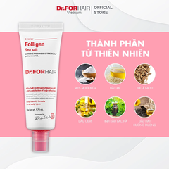 Muối tẩy tế bào chết da đầu Dr.FORHAIR giảm gàu ngứa 50g