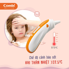 Nhiệt kế điện tử hồng ngoại qua tai Combi