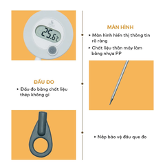 Nhiệt kế đo sữa Moazbebe MB020