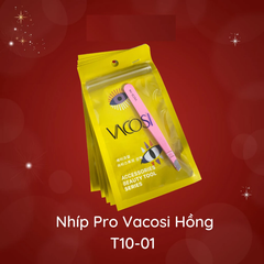 Nhíp đầu bằng Vacosi Pro T10-01 màu hồng/T10-02 vàng hồng