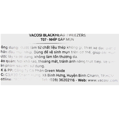 Nhíp lấy mụn Vacosi Blackhead Tweezers T07