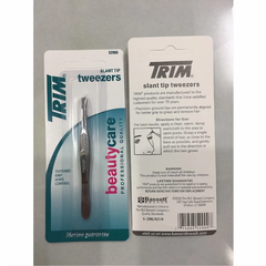 Nhíp nhổ lông mày hiệu TRIM cao cấp - nhíp đầu xéo/đầu vuông/nhíp xéo tay cầm