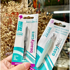 Nhíp nhổ lông mày hiệu TRIM cao cấp - nhíp đầu xéo/đầu vuông/nhíp xéo tay cầm