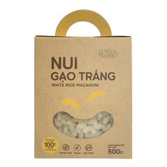 Nui gạo trắng/lứt/rau chùm ngây Hoa Sữa 500g