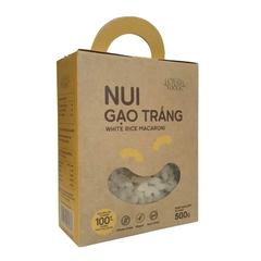 Nui gạo trắng/lứt/rau chùm ngây Hoa Sữa 500g