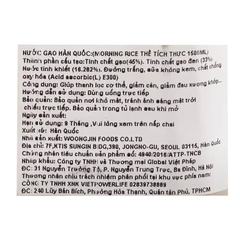 Nước gạo Moring Rice chai 500/ml/1.5L