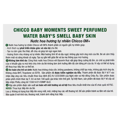 Nước hoa hương nước hoa tự nhiên 0M+ Chicco 100ml