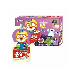 Nước hồng sâm Pororo vị cam/táo/việt quất túi 100ml