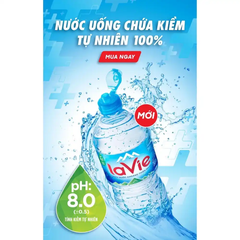 Nước khoáng kiềm thiên nhiên LaVie chai 750ml