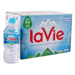 Nước khoáng kiềm thiên nhiên LaVie chai 750ml
