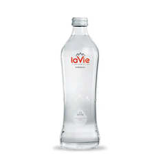 Nước khoáng thiên nhiên LaVie Glass Still không ga/Glass Sparkling có ga chai 450ml