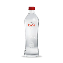 Nước khoáng thiên nhiên LaVie Glass Still không ga/Glass Sparkling có ga chai 450ml