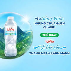 Nước khoáng thiên nhiên vị dịu nhẹ LaVie chai 500ml